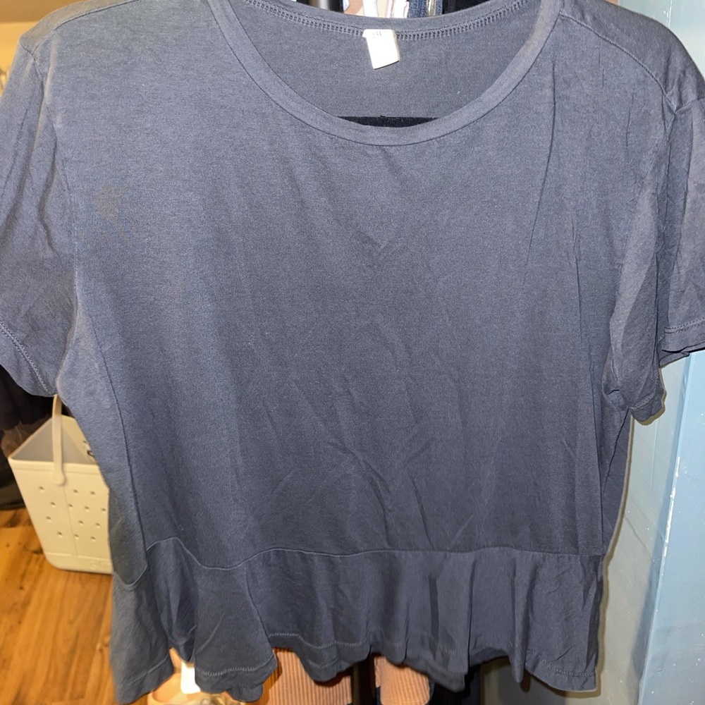 Grey ruched shirt